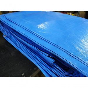 Lona Polietileno 12X8M Azul 200Mc Embalagem Aberta Vonder