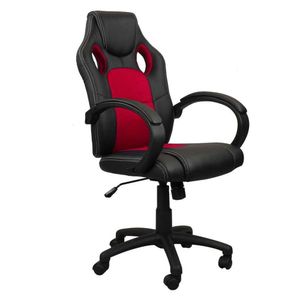 Cadeira Presidente Gamer Pel-3002 Sintético Preta/Verm Pel