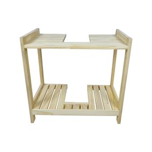 Estante Para Banheiro Coluna Angra 58ax60lx35p Natural