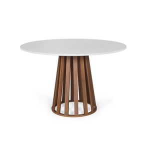 Mesa De Jantar RedondaLugares 120cm Tália Branco/noronhaStraub Web