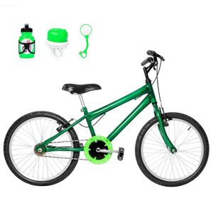 Bicicleta Infantil Masculina Aro 20 Natural+Kit Passeio