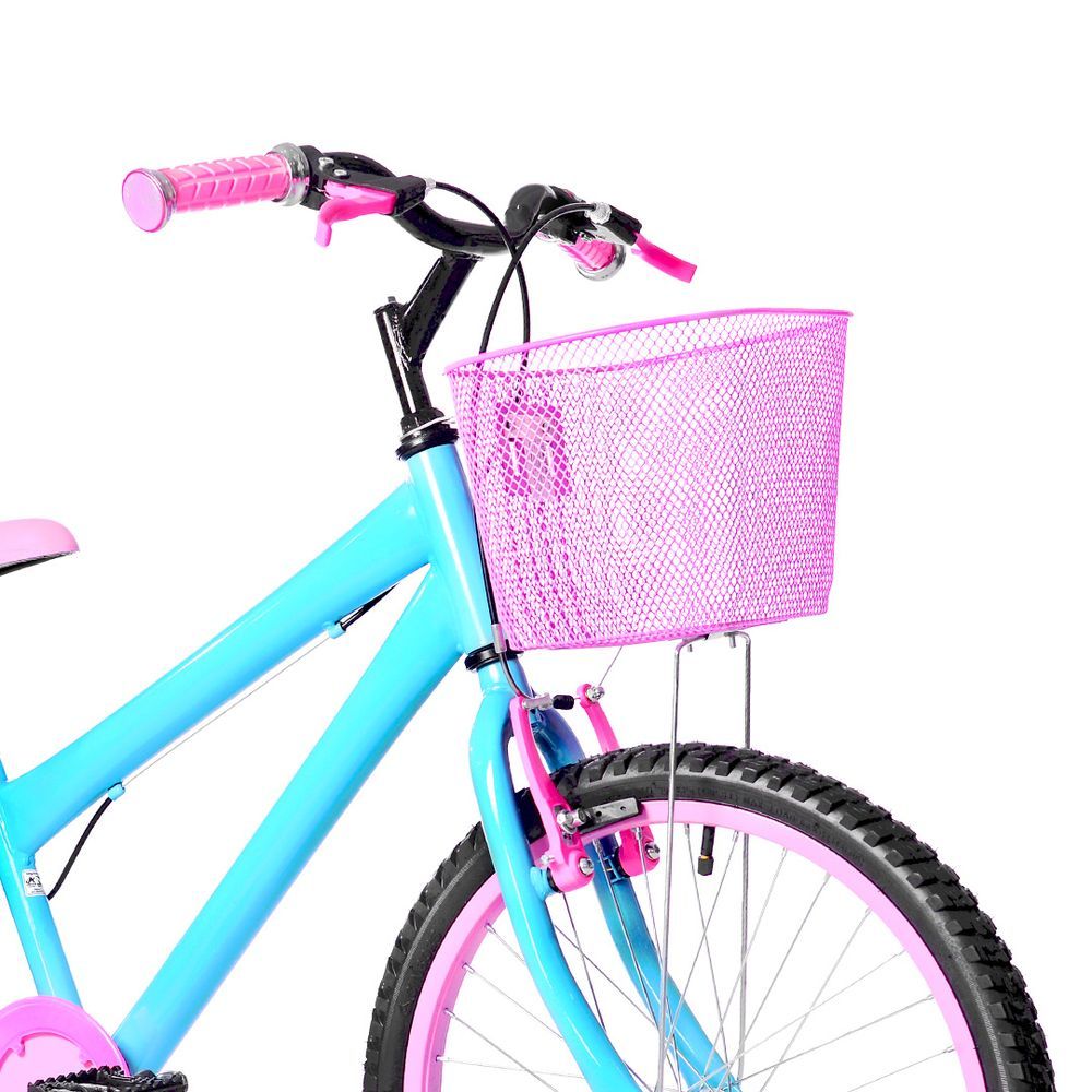 Bicicleta Infantil Para Meninas De Até 7 Anos Com Rodinhas Tamanho Do  Quadro Crianças De 3 A 7 Anos Cor Azul-claro