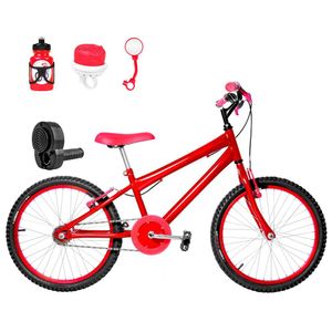 Bicicleta Infantil Masculina Aro 20+Kit Passeio e Acelerador
