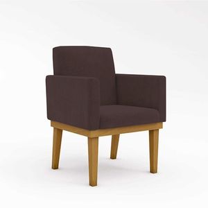 Cadeira Escritório Poltrona Reforçada marrom