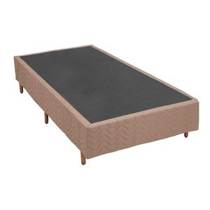 Cama Box Base Solteiro Universal Bordado Clean (88x188x25) - Polar