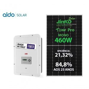 Gerador De Energia Solar Fimer Abb Sem Estrutura Gf 4,6kwp Jinko Tiger Pro Mono 460w Uno 3.3kw 220v