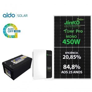 Gerador De Energia Solar Growatt Off Grid Laje Solar Group Gf 3,6kwp Spf Es 5kva Mppt 220v 4,8kwh
