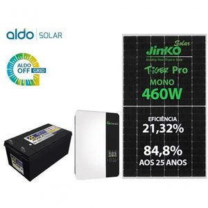 Gerador De Energia Solar Growatt Off Grid Metalica Perfil 55