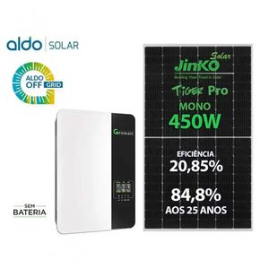 Gerador De Energia Solar Growatt Off Grid Rosca Dupla Metal