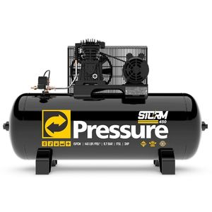 Compressor Pressure Storm 450 175 Litros 140 Libras 3 Cv Monofásico