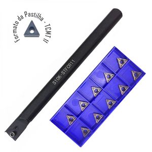 Suporte Torneamento Interno ø 10mm + Pastilha Tcmt 110204
