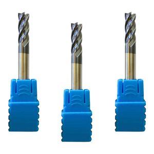 Fresa Topo Reto Metal Duro 4/5/10Mm - 4C 45Hrc - 3 Peças