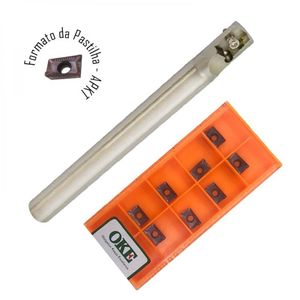 Fresa Topo Intercambiável Ncos 12mm + Caixa Pastilha Apkt 10