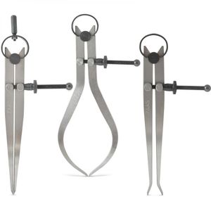 Compasso Externo/Interno/Reto - Med. 250Mm/10" - 3 Peças