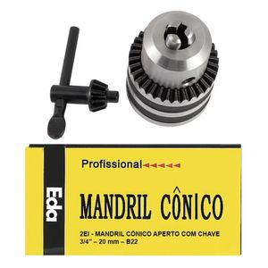 Mandril Med. 3/4 Com Chave - Super 5.0 A 20mm - Encaixe B22