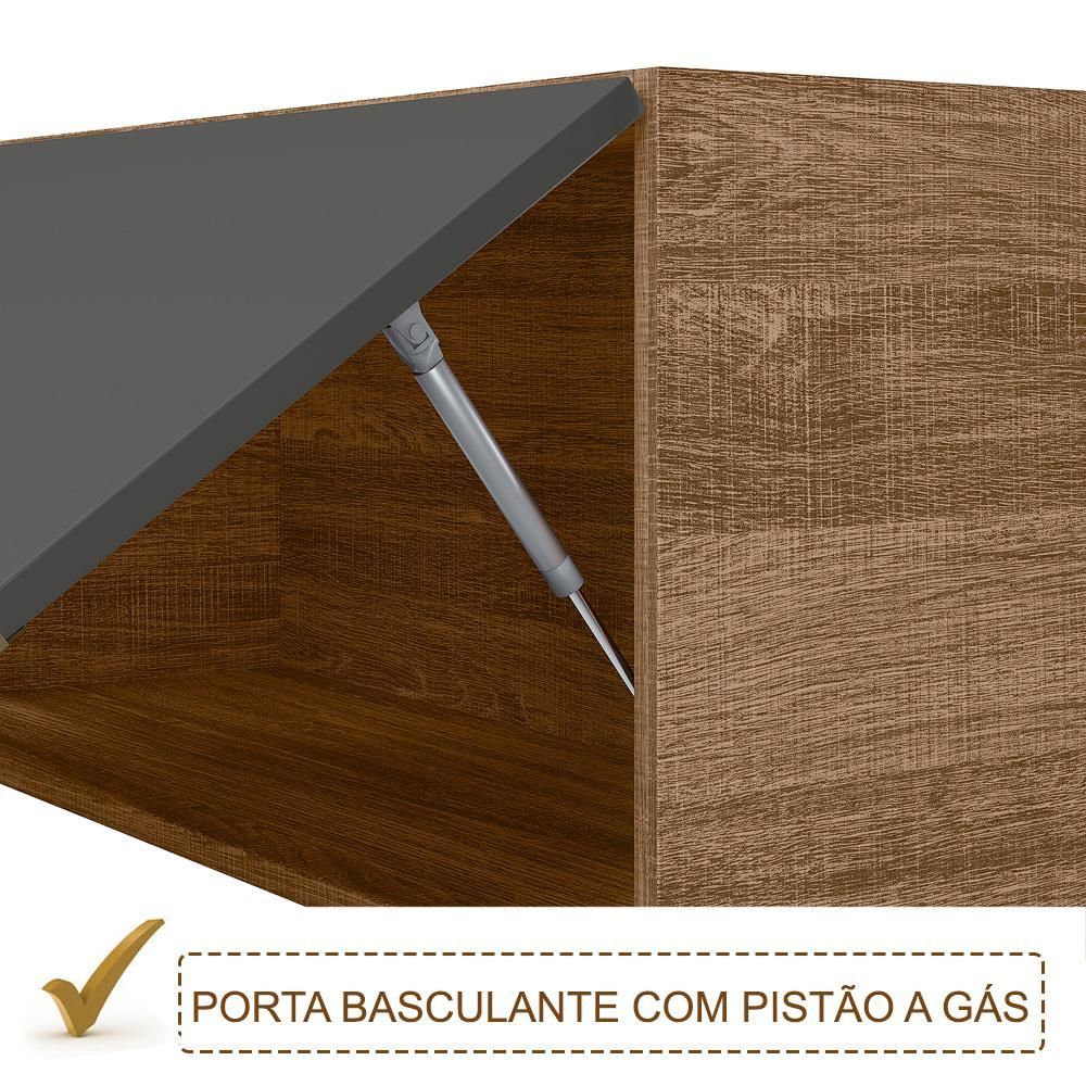 Cozinha Modulada 11 PÇs MDF Kali Carv/Chmb Nicioli