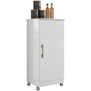 Armário Multiuso Com Porta 9964 Branco Moval Branco