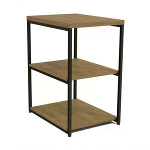 Mesa De Apoio Lateral 45cm Crome Li004 Freijo Preto Kappesbe