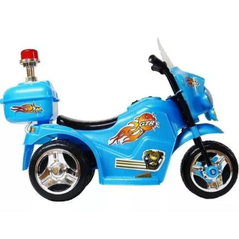 Triciclo Mini Moto Elétrica Infantil Cor Azul Som e Farol com Luz -  Importway