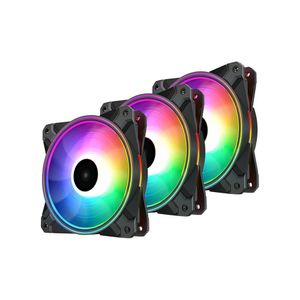 Kit Cooler Fan Cf120 Plus Deepcool 3 Unidades Rgb Prata E Rgb