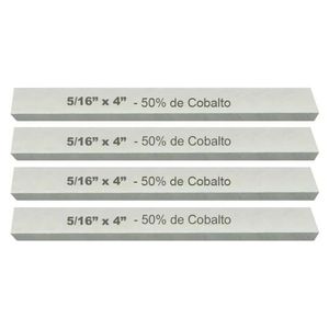 Kit Bits Quadrado 5/16 X 4 - Com 50% De Cobalto - 4 Peças