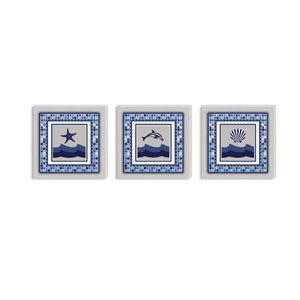 Conjunto Kit Com 3 Quadros Náuticos Decorativos Linha Náutica Marinheiro Mar 1