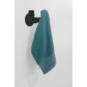 Cabideiro De Parede Porta Toalhas Suporte Gancho Acessório Banheiro Estilo Industrial Preto Laca