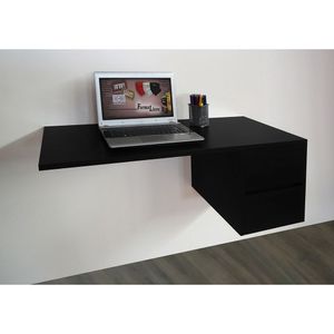 Escrivaninha Suspensa Mesa Para Computador Ou Notebook Escritório Preto