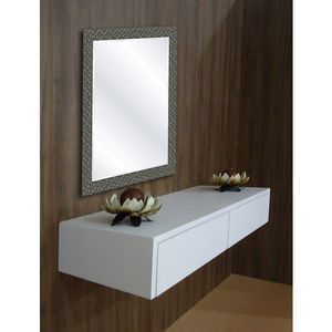 Aparador Penteadeira Console Suspenso Laqueado Branco