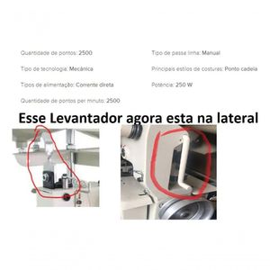 Galoneira 3 Agulhas Semi Industrial Bracob+ 50 Agulhas 110v