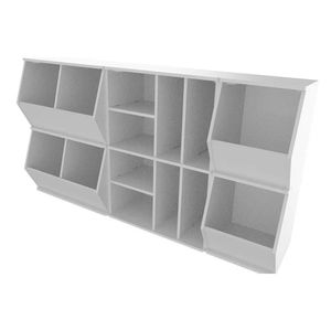 Kit Com 3 Organizadores Para Brinquedos 100% Mdf