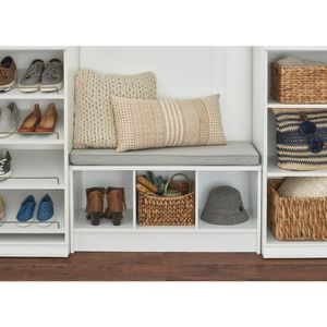 Organizador Sapateira Com Assento Caetana 100% Mdf Sapatos