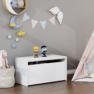 Mesa Organizadora Com Baú Para Brinquedos Gregory 100% Mdf