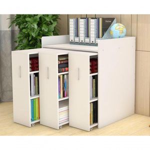 Armário De Escritório Com 3 Gavetas 100% Mdf (livros Estante Organizador)