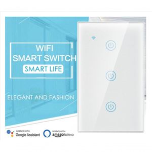 Interruptor Smart 3 Canais Wifi Compatível Com Alexa E Googl