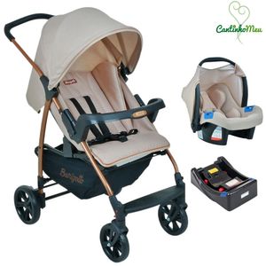 Carrinho De Bebê Travel System Ecco Mon Amour + Base