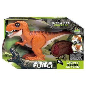 Dinossauro Jurassic Fun Com Luz E Som Multikids Laranja