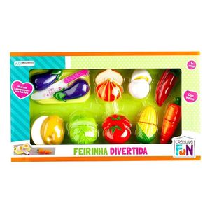 Brinquedo Cozinhar Creative Feirinha Divertida Legumes Verde