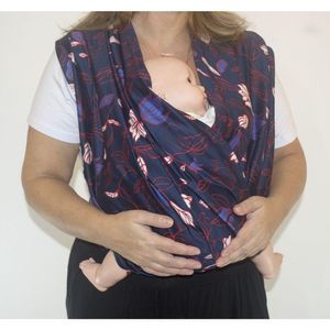 Canguru Piêpaô Fast Piepao Azul Floral Tamanho G