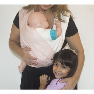 Canguru Piêpaô Fast Poá Rosa + Marfim Tamanho G