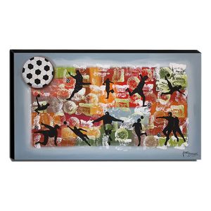Quadro De Pintura Futebol 70X120Cm-1387