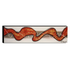 Quadro De Pintura Mosaico 30X120Cm-1789