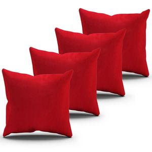 Kit Almofadas Vermelhas 43X43Cm Cada