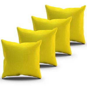Kit Almofadas Amarelas 43X43Cm Cada