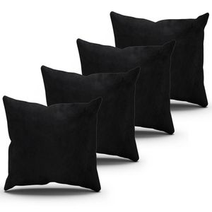 Kit Almofadas Pretas 43X43Cm Cada