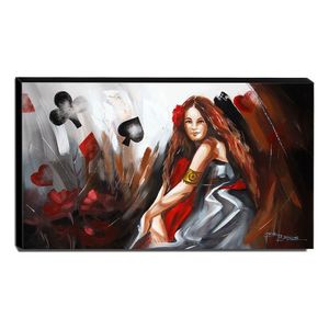 Quadro De Pintura Cigana 70X120Cm-1586