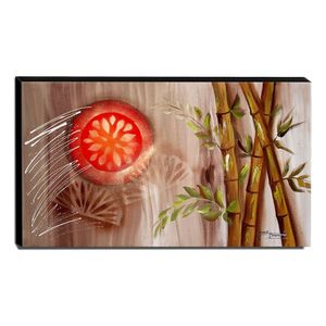Quadro De Pintura Oriental 70X120Cm-1599