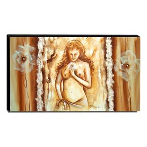 Quadro De Pintura Nu 60X105Cm-1039