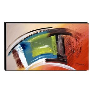 Quadro De Pintura Abstrato 70X120Cm-1695