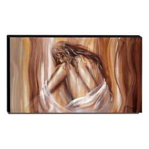 Quadro De Pintura Nu 70X120Cm-1602